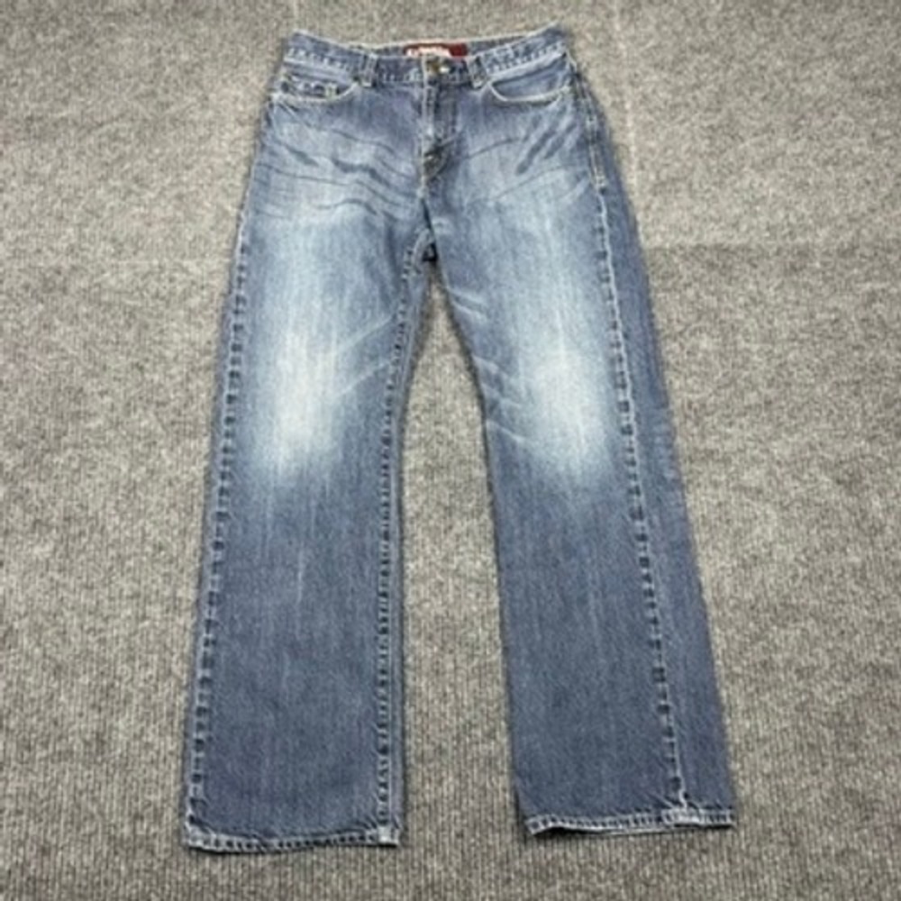 Express Jeans Kingston Classic Fit Boot Cut Mens Blue Denim 30x32 508705